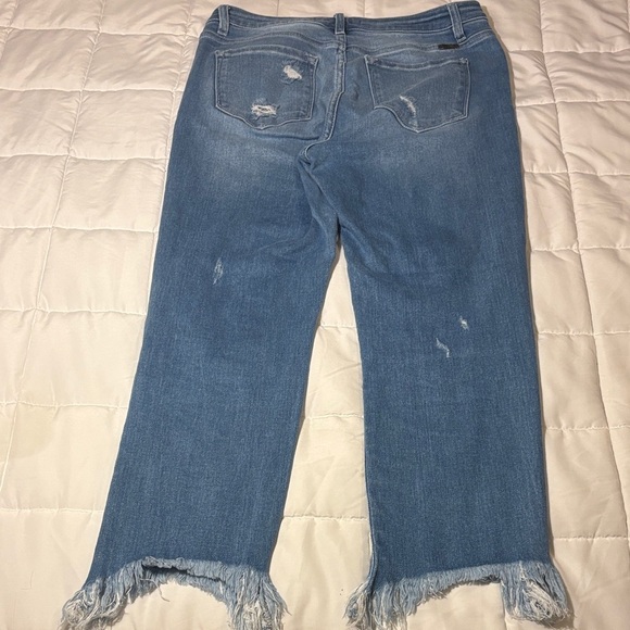 KanCan Estilo Frayed Hem Blue Sraignt Leg Jeans size 11 - Picture 8 of 10